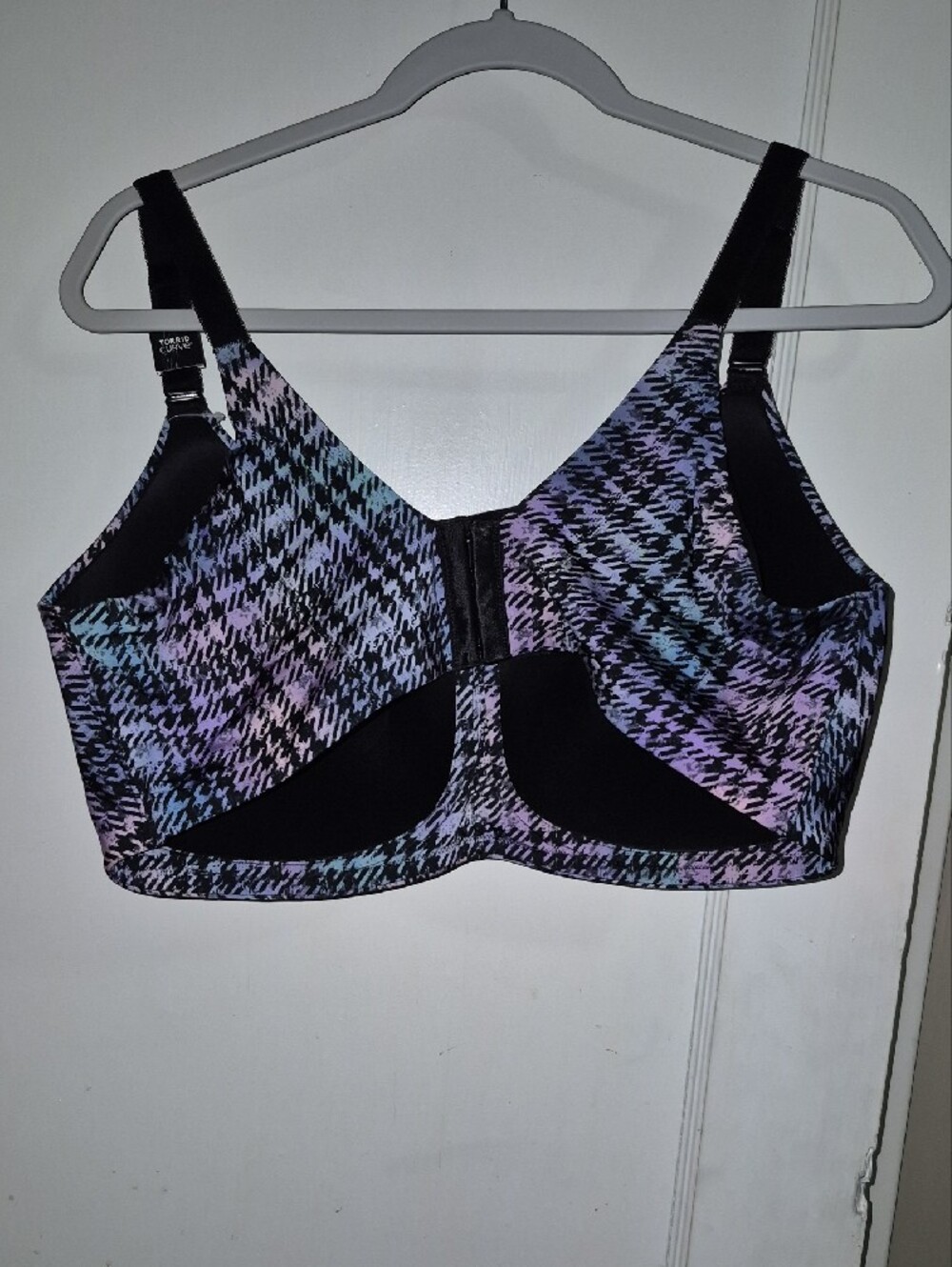 torrid Black and Lavender Abstract Print Bra - Picture 3 of 3